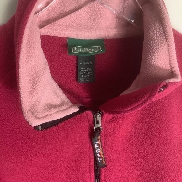 L.L.Bean Women's Coral Fleece Vest M - Picture 3 of 11